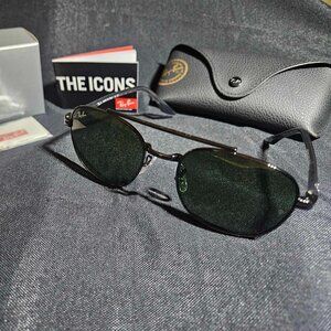 Premium Full-Metal Frame Designer Sunglasses - Classic Green Lenses